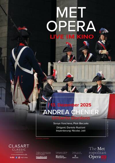 Filmplakat MET Opera: Giordano ANDREA CHENIER 2025