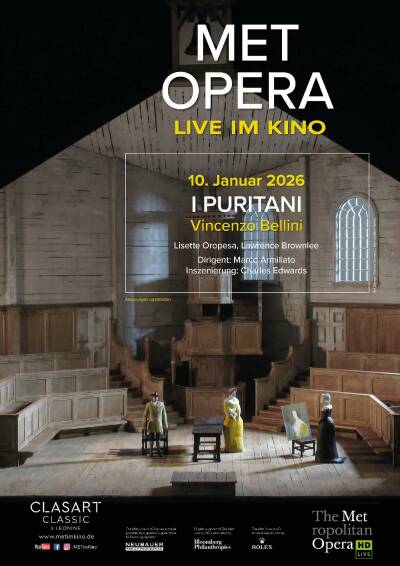 Filmplakat MET Opera: Bellini I PURITANI 2026